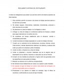 REGLAMENTO INTERNO DEL RESTAURANTE