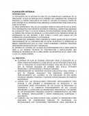 PLANEACIÓN INTEGRAL