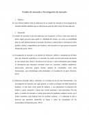 Estudio de mercado e Investigación de mercado