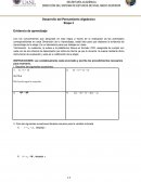 Desarrollo del Pensamiento Algebraico