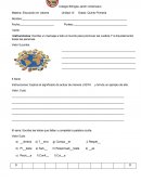 Educación en valores Grado: Quinto Primaria