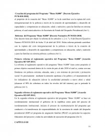EVALUACIÓN DEL IMPACTO DE LOS PROGRAMAS DE TRANSFERENCIA MONETARIA CONDICIONADA EN LA REDUCCIÓN DE LA POBREZA EN HONDURAS (2009-2013). Página 16