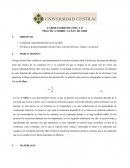 LABORATORIO DE FÍSICA II PRÁCTICA SOBRE: LA LEY DE OHM