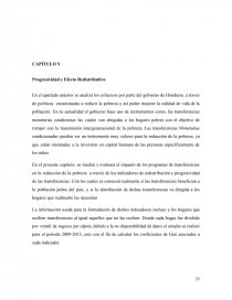 EVALUACIÓN DEL IMPACTO DE LOS PROGRAMAS DE TRANSFERENCIA MONETARIA CONDICIONADA EN LA REDUCCIÓN DE LA POBREZA EN HONDURAS (2009-2013). Página 25