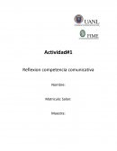 Actividad#1 Reflexion competencia comunicativa