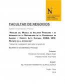 “Análisis del Modelo de Inclusión Financiera y su Incidencia en la Rentabilidad de la Cooperativa de Ahorro y Crédito Alto Chicama, COINA 2018: Revisión de la Literatura”