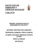 RESEÑA SOBRE EL TEXTO DE CERRONI-HUMBERTO, INTRODUCCIÓN AL PENSAMIENTO POLÍTICO