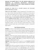 Demanda de divorcio por la via del proceso abreviado