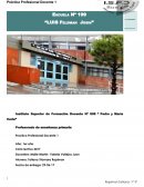 Profesorado de enseñanza primaria Practica Profesional Docente 1