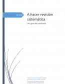 ¿Qué es una revisión sistemática?