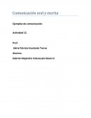 Comunicación oral y escrita Ejemplos de comunicación