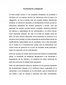 Facultamiento y delegación