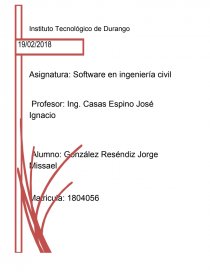 Programación Software en ingeniería civil. Página 1