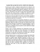CAUSAS POR LAS QUE SE CAYÓ EL PUENTE DE CHIRAJARA