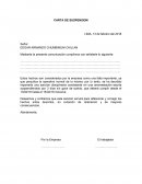 CARTA DE SUSPENSION