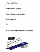 Actividad experimental No.2 Movimiento