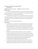 Psicología social aplicada teoría, método y práctica informe