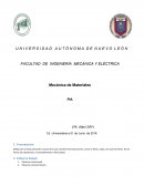 Mecánica de Materiales PIA