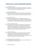 Comos eres un buen estudiante de derecho