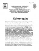 SECCIÓN PREPARATORIA ETIMOLOGIAS