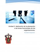 Aplicación de la planeación a las áreas funcionales de las organizaciones