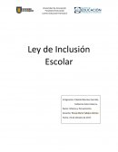 Ley de inclusión escolar