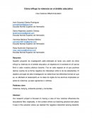 Comо influye la violencia en el ámbito educativo