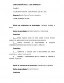 Unidad didáctica los animales