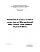 Proyecto de remodelación de cancha