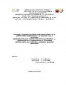 PROPUESTA INFORMATIVA SOBRE LA IMPUNIDAD COMO UNO DE LOS FACTORES CRIMINOGENOS Y SU RELACIÓN CON LA ACTUACIÓN