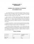 ASAMBLEA ANUAL ORDINARIA DE ACCIONISTAS