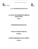 LA LIE EN LOS DIFERENTES AMBITOS EDUCATIVOS