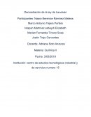 Demostración de la ley de Lavoisier