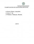 PLANIFICACIÓN DE EDUCACIÓN ARTÍSTICA