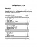 RELACION DE EQUIPOS DE RESCATE