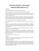 POLITICA DE GARANTÍAS Y DEVOLUCIONES COMERCIALIZADORA IDEAC SA DE CV