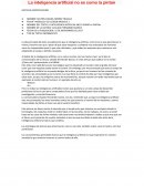 LA INTELIGENCIA ARTIFICIAL NO ES COMO LA PINTAN