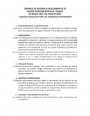 TÉRMINOS DE REFERENCIA REQUERIMIENTO DE SEGURO COMPLEMENTARIO DE TRABAJO DE RIESGO PARA LOS CONDUCTORES