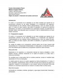 Objeto de estudio 3. Valoración del estado nutricional