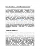 Características del síndrome de cotard