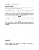 ATENCIÓN A LAS OPORTUNIDADES