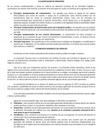 Derecho. CLASIFICACION DE PRINCIPIOS. Página 1