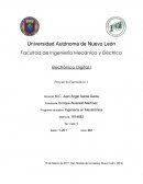 Programa educativo: Ingeniería en Mecatrónica