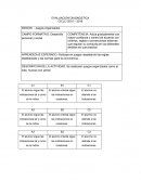 EVALUACION DIAGNOSTICA CICLO 2015 – 2016