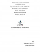 LOS INGRESOS PUBLICOS. ANALISIS CRÍTICO