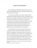 ORIGEN DE LA NOVELA MEXICANA