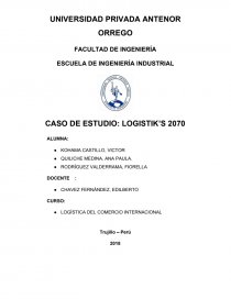 CASO DE ESTUDIO: LOGISTIK’S 2070. Página 1