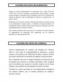 CONTROL DEL DPTO. DE MARKETING