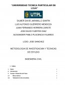 METODOLOGIA DE INVESTIGACIÓN Y TECNICAS DE ESTUDIO INGENIERÍA CIVIL