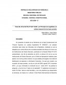 El Principio de Legalidad y la validez temporal de las leyes penales